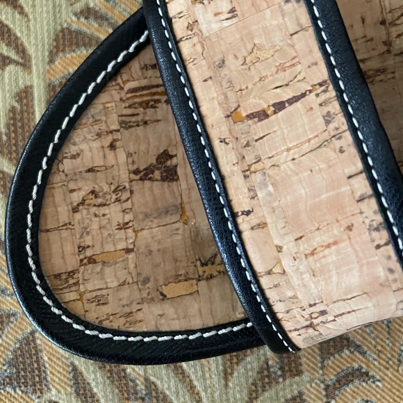 PRADA | Cork Wedge Sandals | Black | Size 37 - Picture 12 of 15